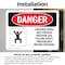 Signmission 5 in H x 7 in W, Vinyl Decal, Rectangle, Confined Space May Contain Methane Gas OS-2PACK-DS-D-57-L-1643 - alternate 3